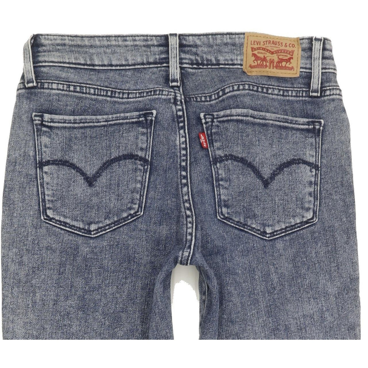 Levi's 711 Women Blue Skinny Slim Stretch Jeans W26 L28