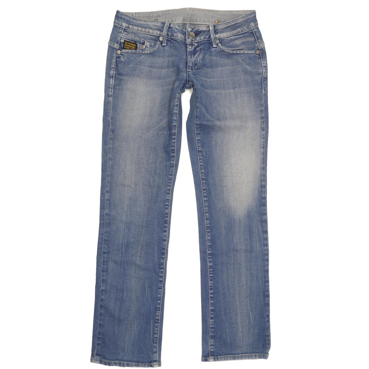 G-Star Midge Women Blue Straight Slim Stretch Jeans W30 L31