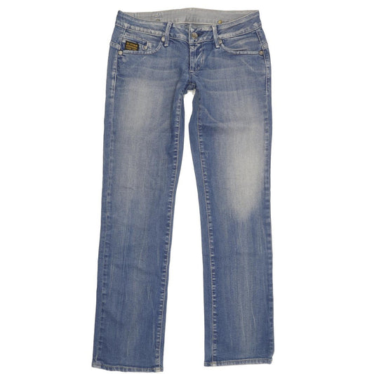 G-Star Midge Women Blue Straight Slim Stretch Jeans W30 L31