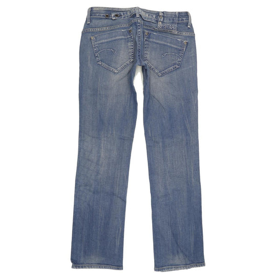 G-Star Midge Women Blue Straight Slim Stretch Jeans W30 L31