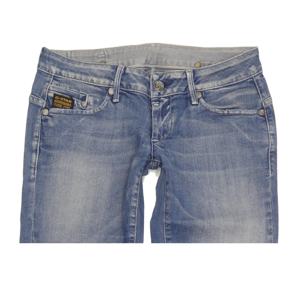 G-Star Midge Women Blue Straight Slim Stretch Jeans W30 L31