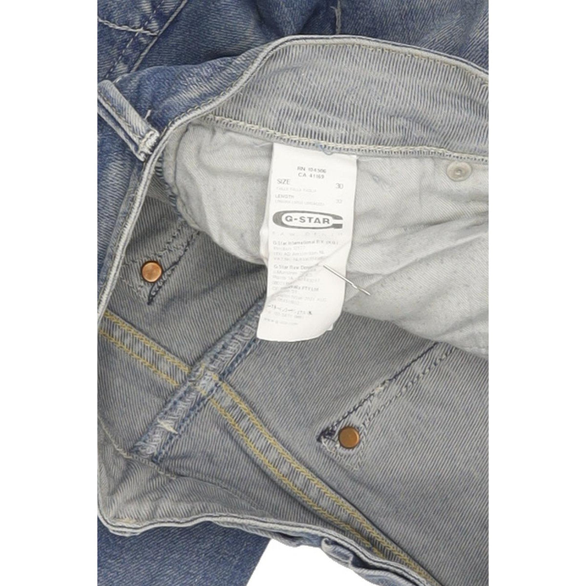 G-Star Midge Women Blue Straight Slim Stretch Jeans W30 L31