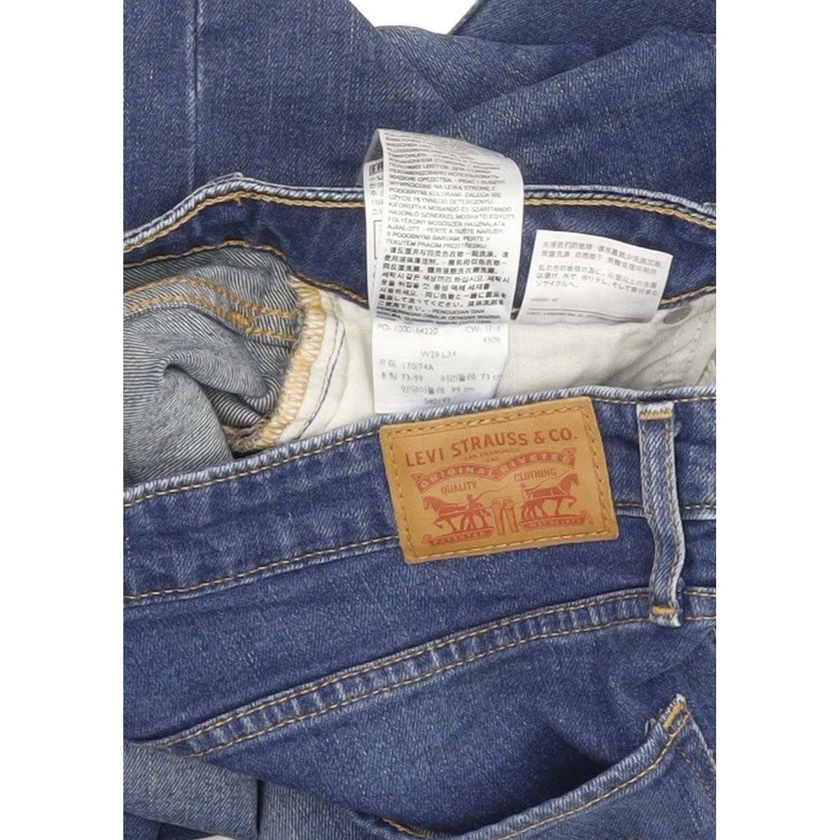 Levi's 721 Women Blue Skinny Slim Stretch Jeans W29 L32