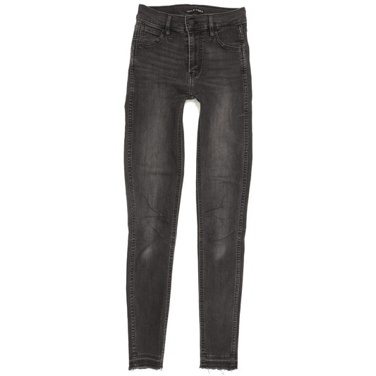 Levi's Line 8 Women Charcoal Skinny Slim Stretch Jeans W23 L30