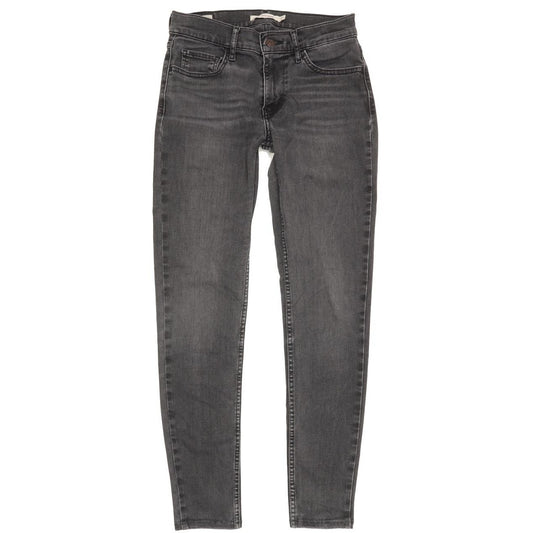Levi's 710 Super Women Charcoal Skinny Slim Stretch Jeans W27 L26