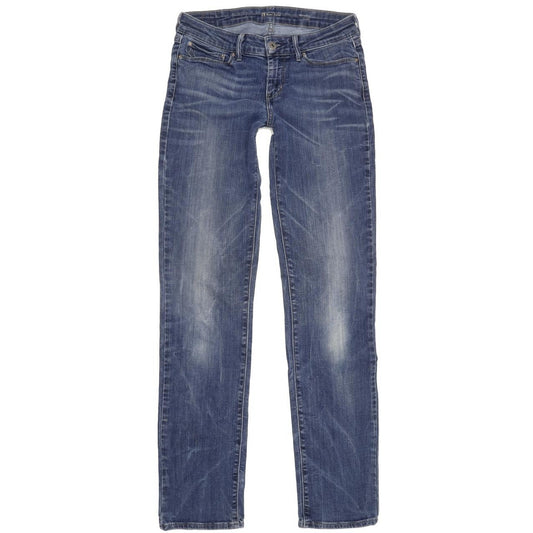 Levi's Demi Curve Women Blue Straight Slim Stretch Jeans W28 L33