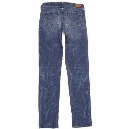 Levi's Demi Curve Women Blue Straight Slim Stretch Jeans W28 L33