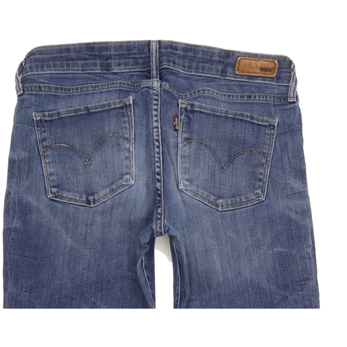 Levi's Demi Curve Women Blue Straight Slim Stretch Jeans W28 L33