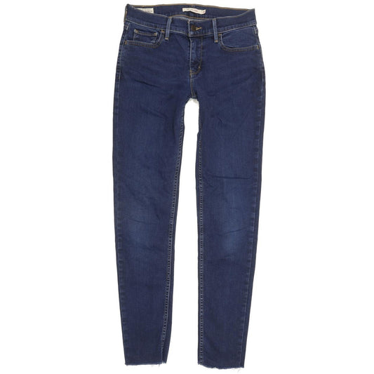 Levi's 710 Super Women Blue Skinny Slim Stretch Jeans W28 L32