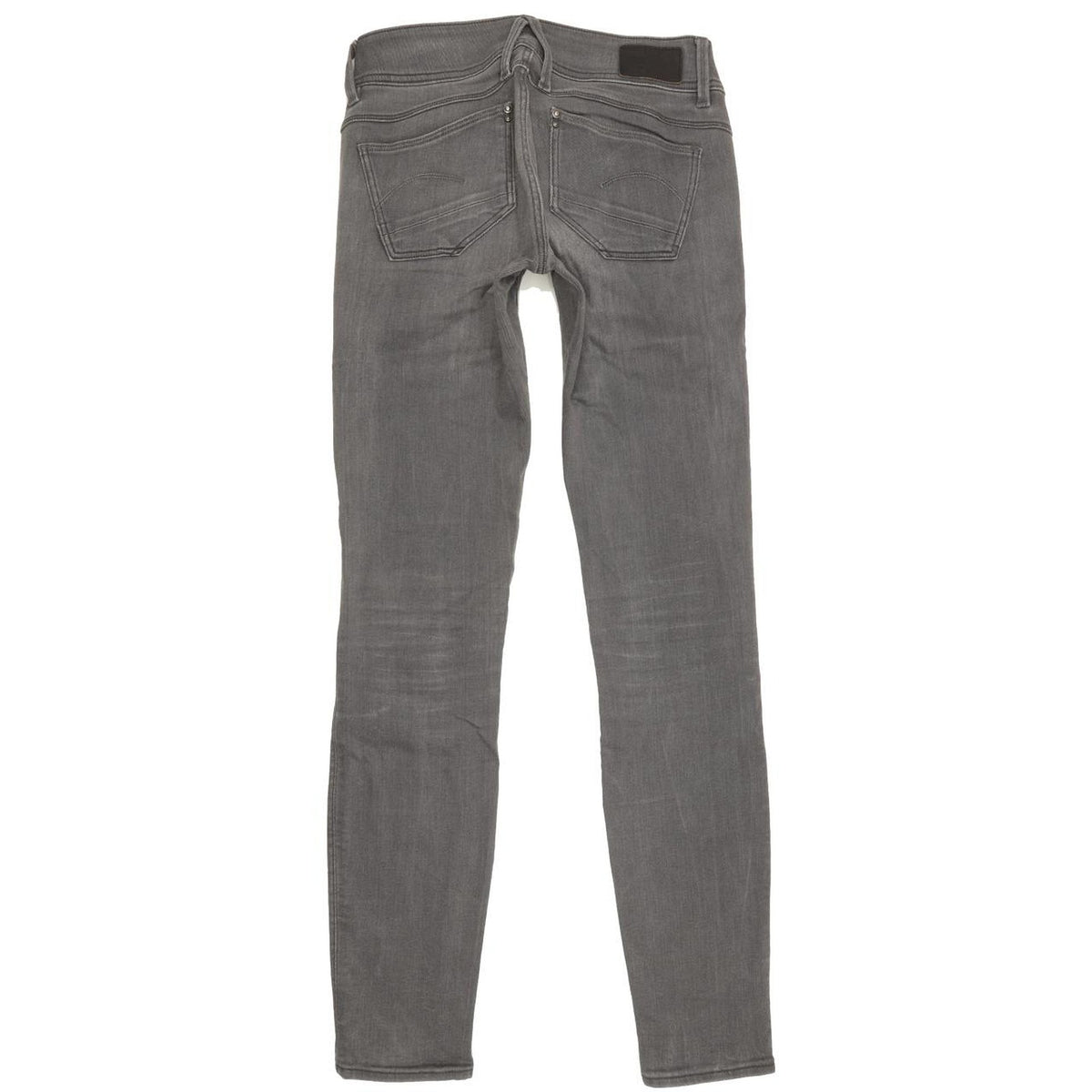 G-Star Lynn Zip Women Grey Skinny Slim Stretch Jeans W24 L31