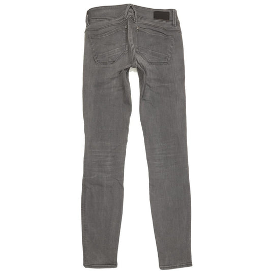 G-Star Lynn Zip Women Grey Skinny Slim Stretch Jeans W24 L31