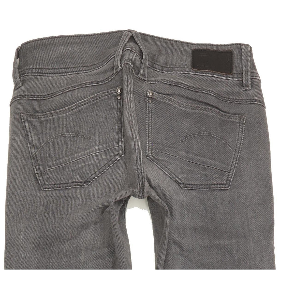 G-Star Lynn Zip Women Grey Skinny Slim Stretch Jeans W24 L31