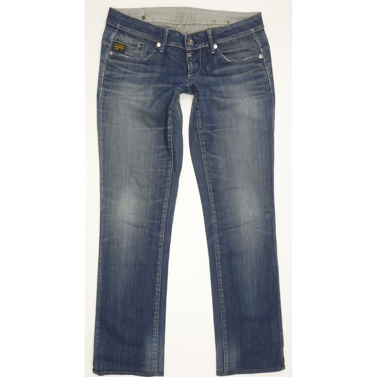G-Star Midge Women Blue Straight Slim Stretch Jeans W31 L31