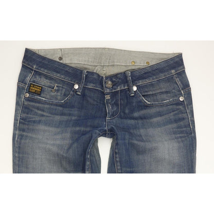 G-Star Midge Women Blue Straight Slim Stretch Jeans W31 L31