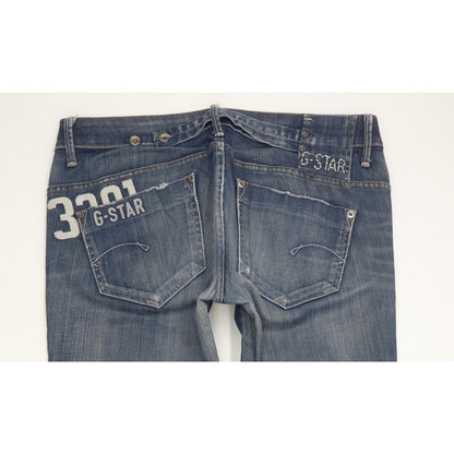 G-Star Midge Women Blue Straight Slim Stretch Jeans W31 L31
