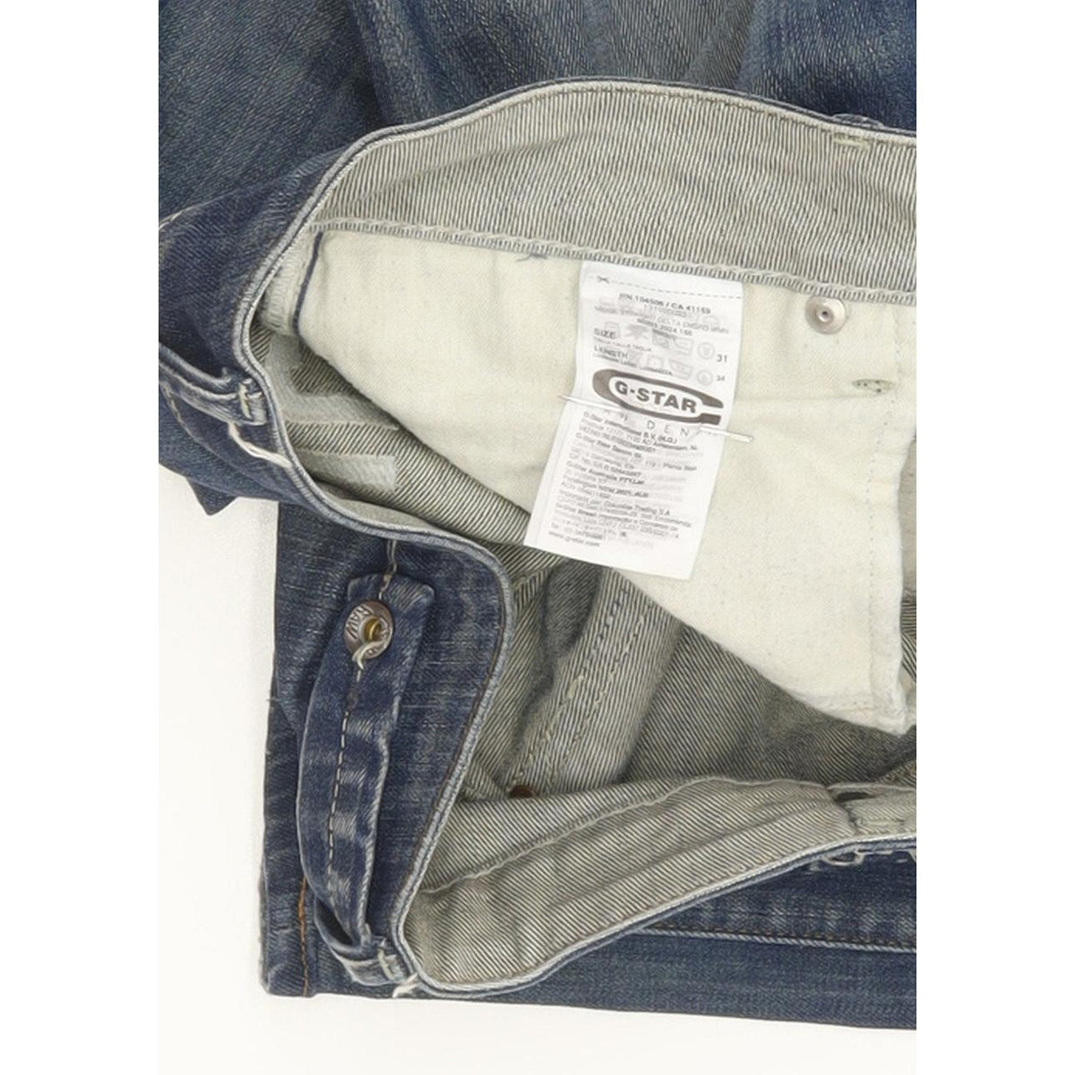 G-Star Midge Women Blue Straight Slim Stretch Jeans W31 L31