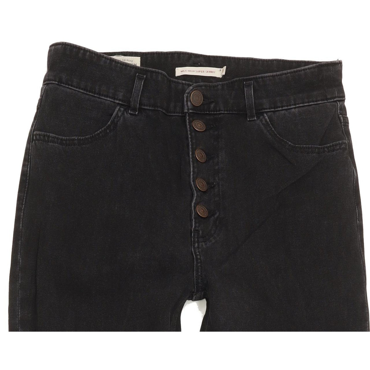 Levi's Mile Black Skinny Slim Stretch Jeans High Waisted W29 L29