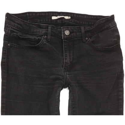 Levi's 711 Women Black Skinny Slim Stretch Jeans W30 L29