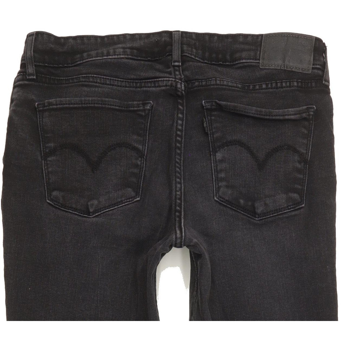 Levi's 711 Women Black Skinny Slim Stretch Jeans W30 L29