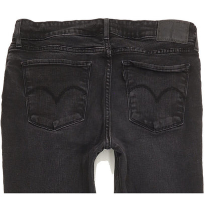 Levi's 711 Women Black Skinny Slim Stretch Jeans W30 L29
