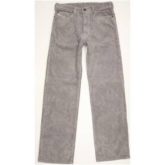 Diesel Men Grey Straight Regular Trousers W27 L30