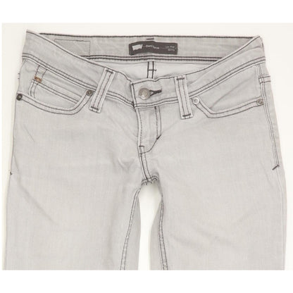 Levi's Demi Curve Women Grey Skinny Slim Stretch Jeans W25 L29