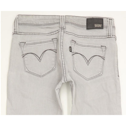 Levi's Demi Curve Women Grey Skinny Slim Stretch Jeans W25 L29