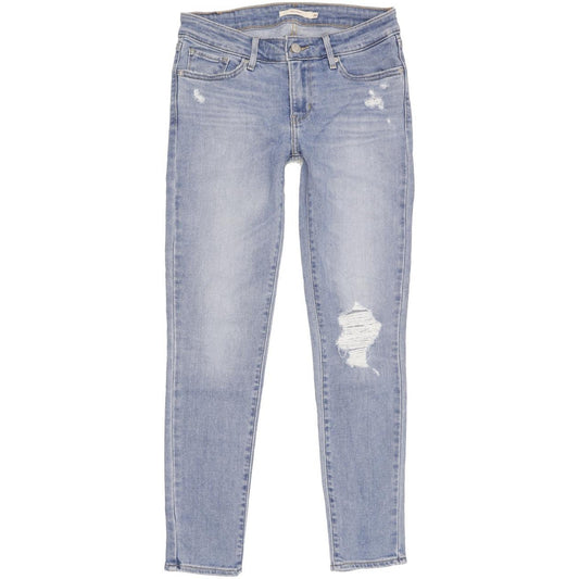 Levi's 711 Women Blue Skinny Slim Stretch Jeans W26 L27