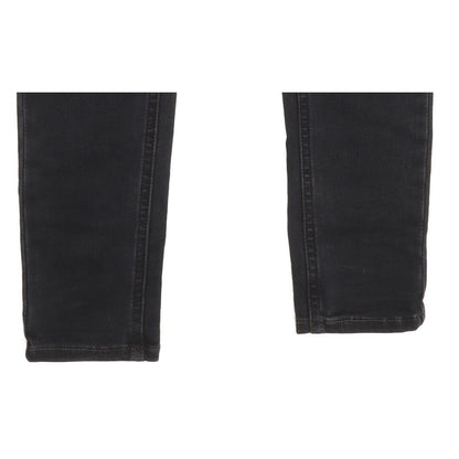 Levi's 710 Super Women Black Skinny Slim Stretch Jeans W25 L30