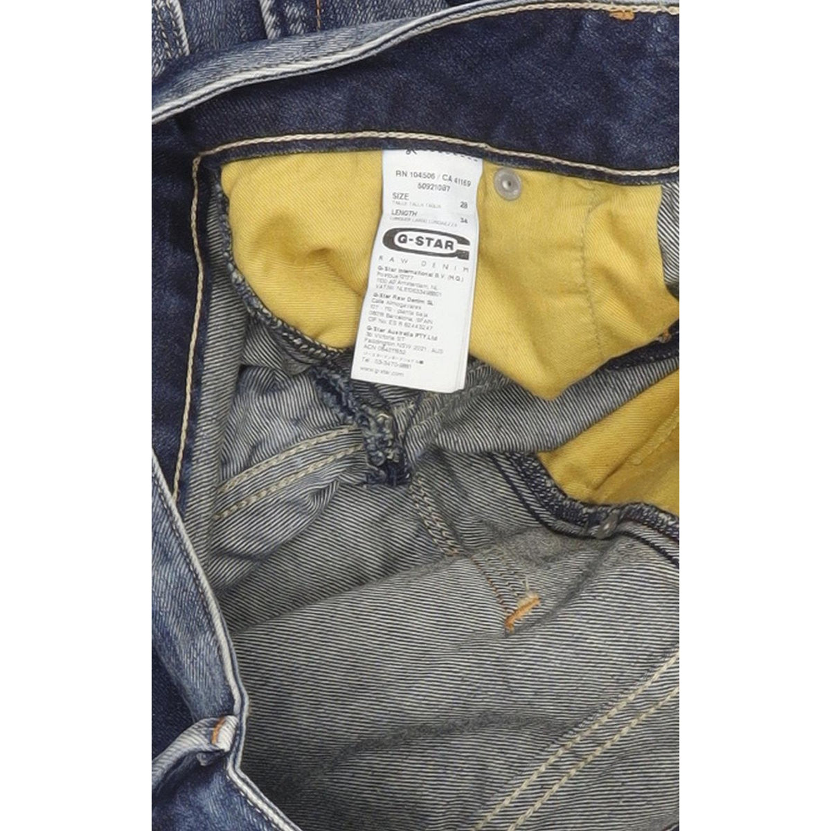 G-Star Arc Women Blue Tapered Loose Jeans W28 L35