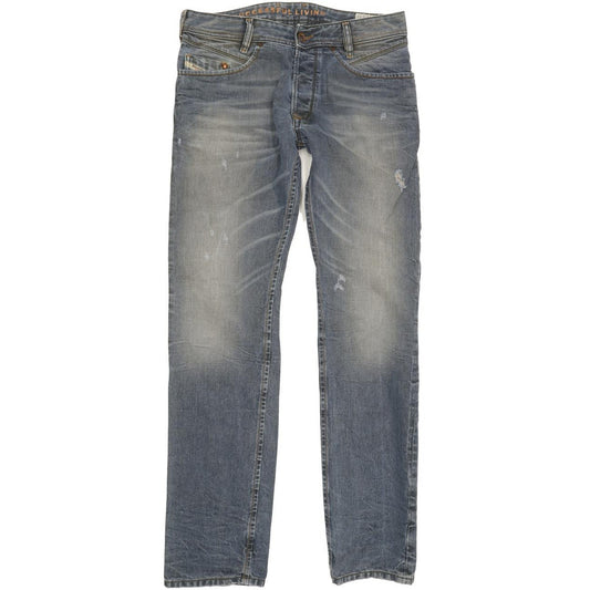 Diesel Poiak 0885Y Men Blue Tapered Slim Jeans W31 L32