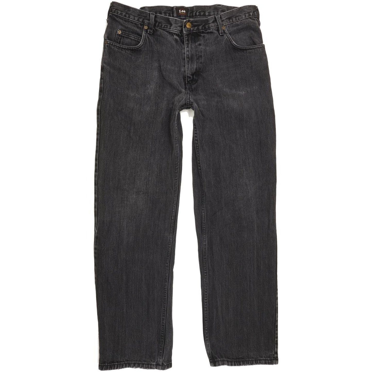 Lee Brooklyn Men Black Straight Regular Jeans W37 L31