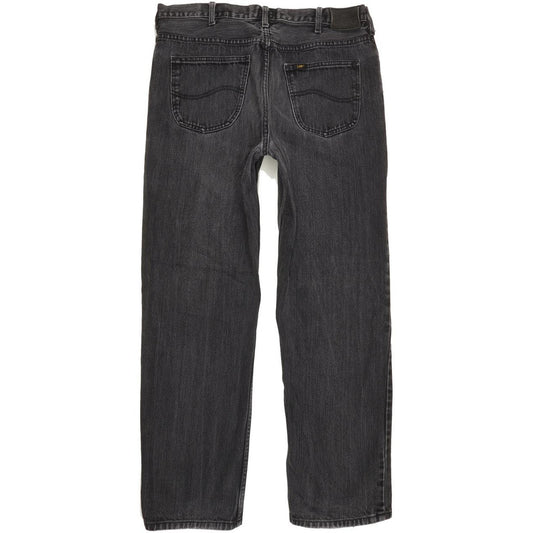 Lee Brooklyn Men Black Straight Regular Jeans W37 L31