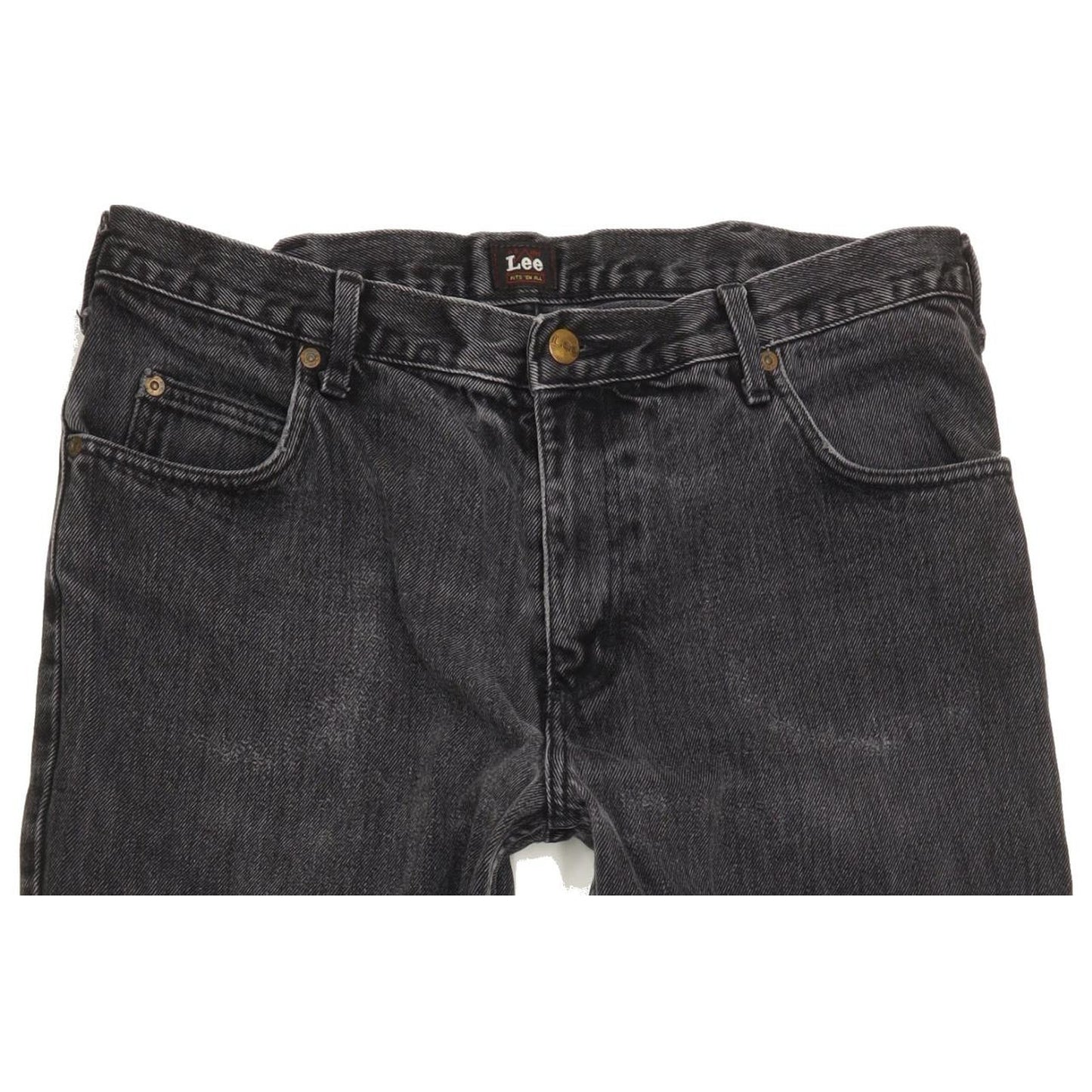 Lee Brooklyn Men Black Straight Regular Jeans W37 L31