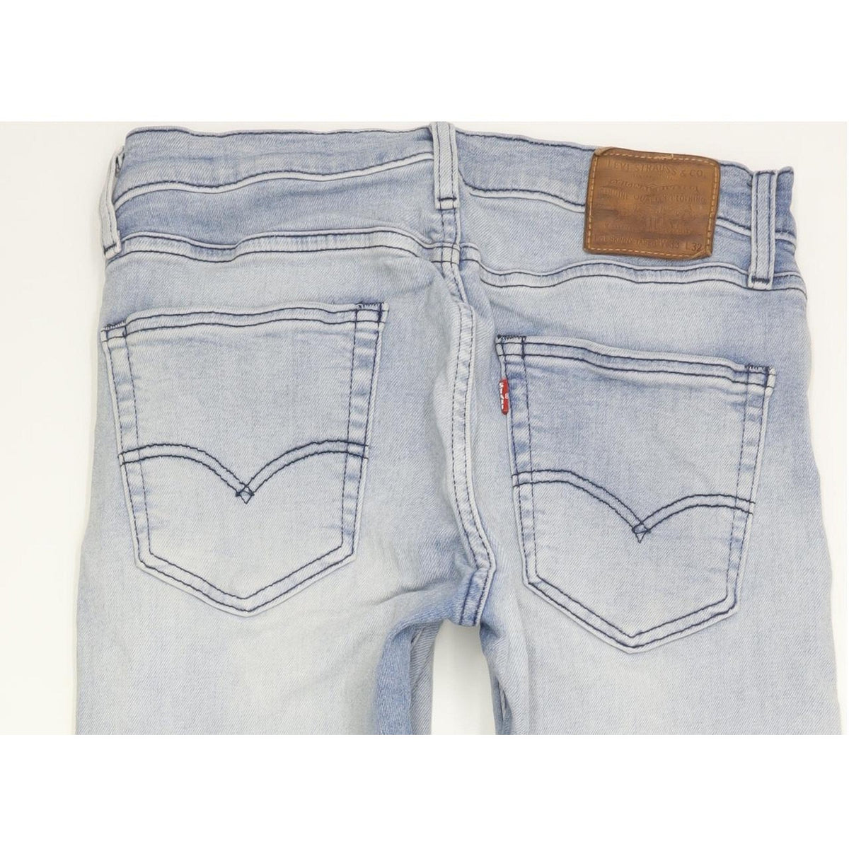 Levi's Women Blue Tapered Slim Stretch Jeans W33 L32