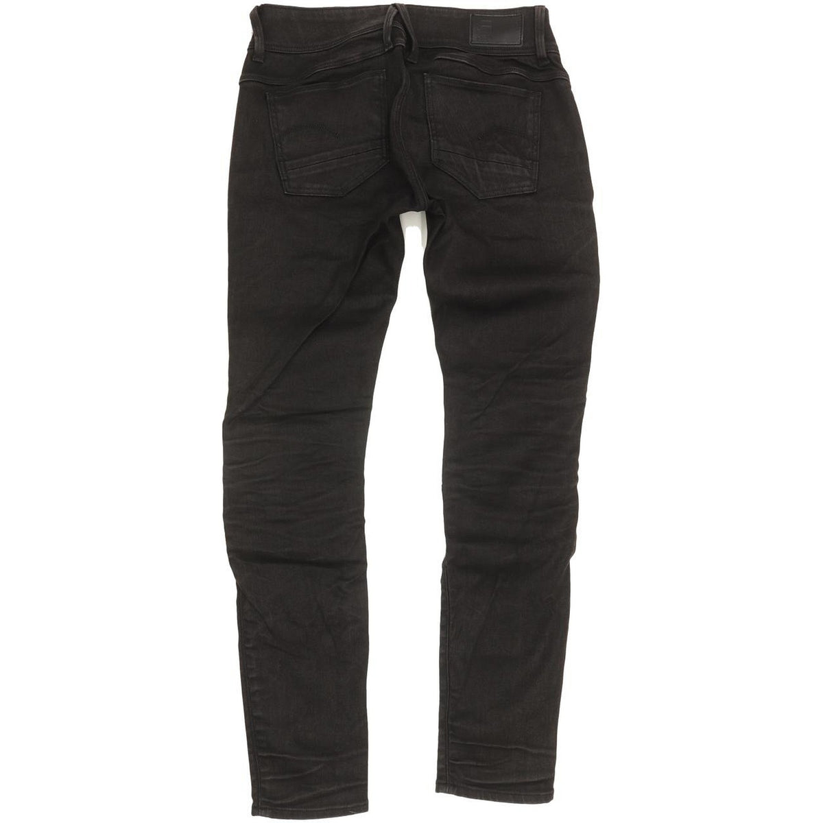 G-Star Lynn Custom Mid Women Black Skinny Slim Stretch Jeans W28 L30