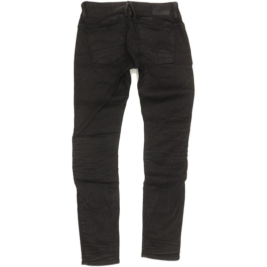 G-Star Lynn Custom Mid Women Black Skinny Slim Stretch Jeans W28 L30