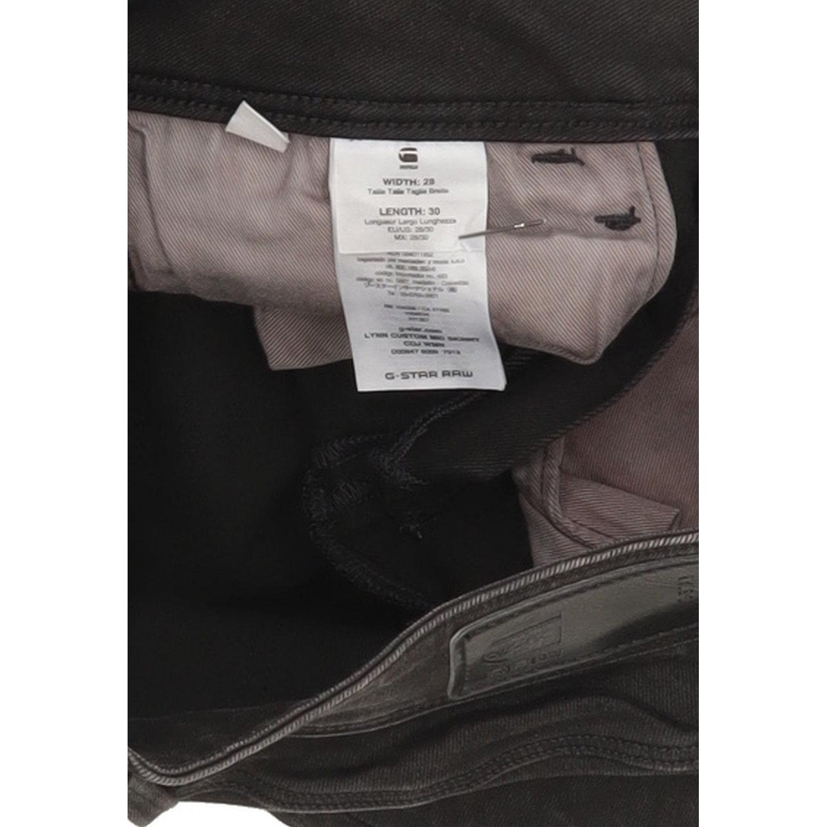 G-Star Lynn Custom Mid Women Black Skinny Slim Stretch Jeans W28 L30