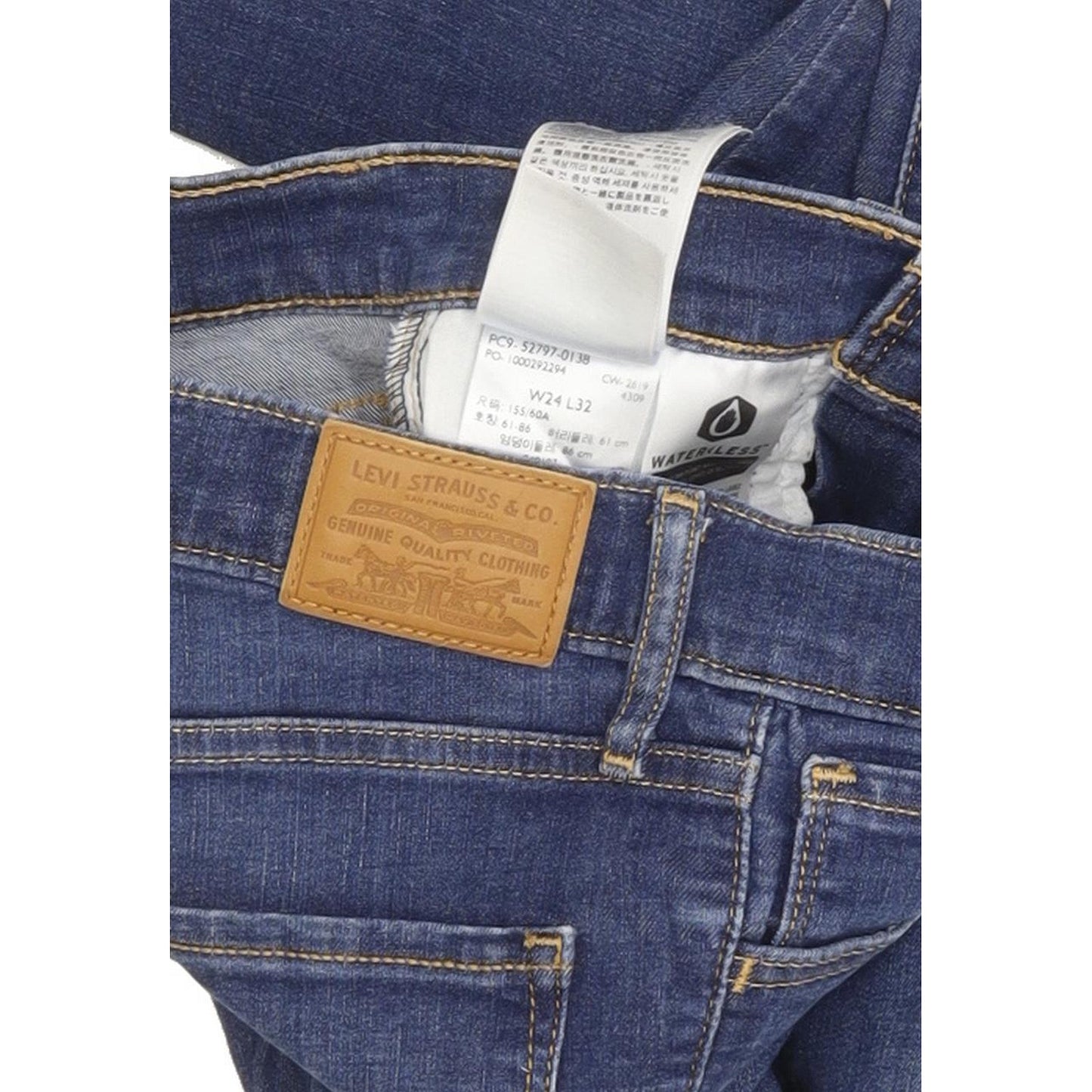 Levi's 720 Women Blue Skinny Slim Stretch Jeans W24 L29