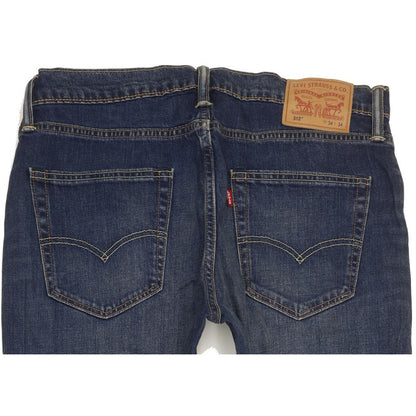 Levi's 512 Men Blue Tapered Slim Stretch Jeans W34 L33