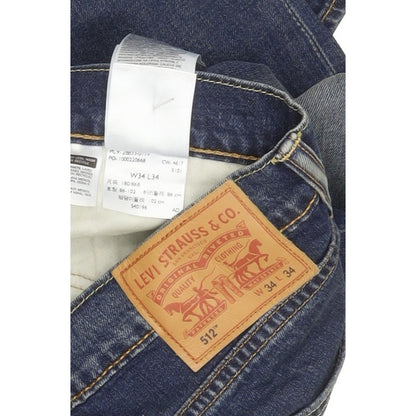 Levi's 512 Men Blue Tapered Slim Stretch Jeans W34 L33