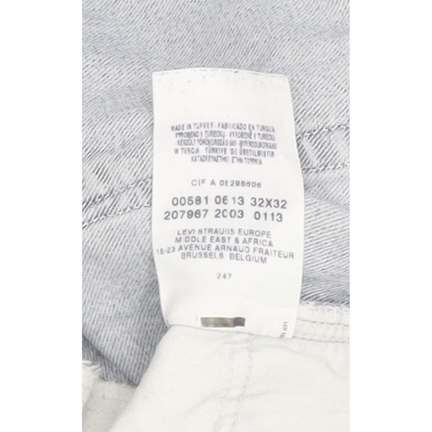 Levi's 581 Men Blue Straight Regular Jeans W32 L31