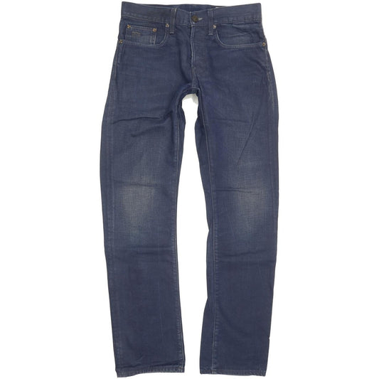 G-Star 3301 Men Blue Straight Slim Jeans W30 L31
