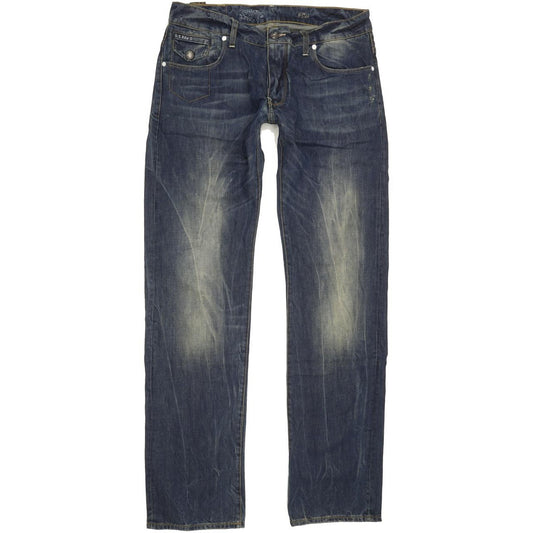 G-Star Morris Low Men Blue Straight Slim Jeans W33 L34