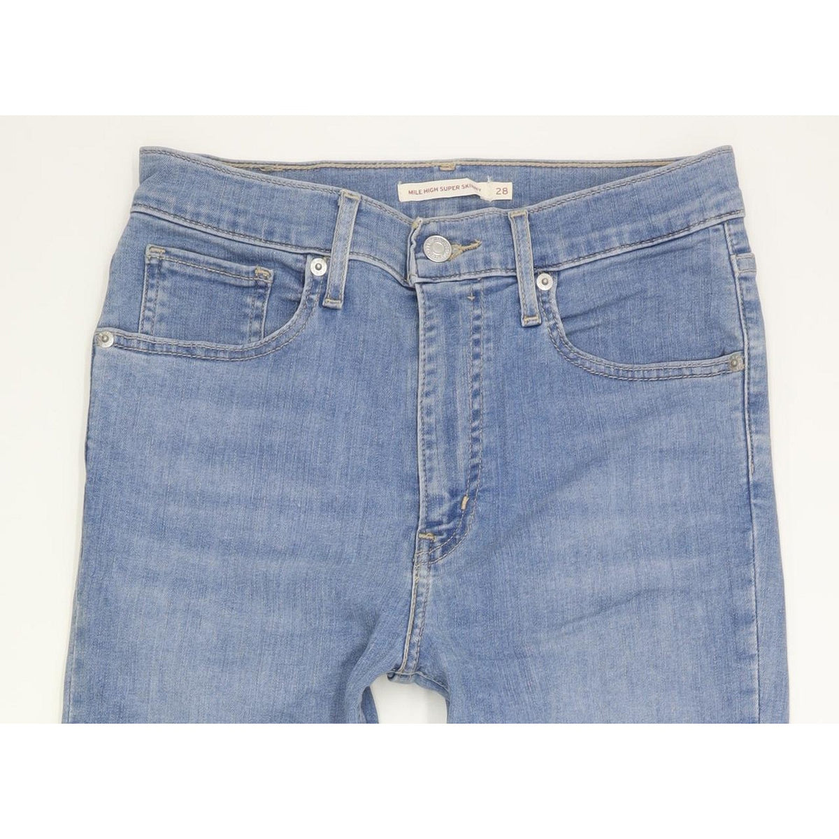 Levi's Mile Blue Skinny Slim Stretch Jeans High Waisted W28 L29