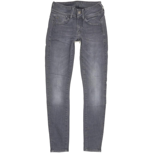 Levi's Lynn D-Mid Women Grey Skinny Slim Stretch Jeans W24 L27