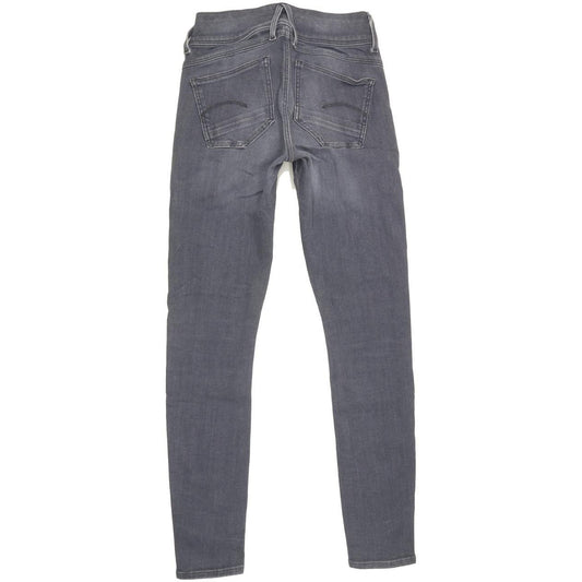 Levi's Lynn D-Mid Women Grey Skinny Slim Stretch Jeans W24 L27