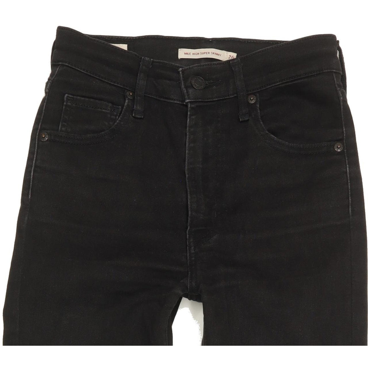 Levi's Mile Women Black Skinny Slim Stretch Jeans W26 L30