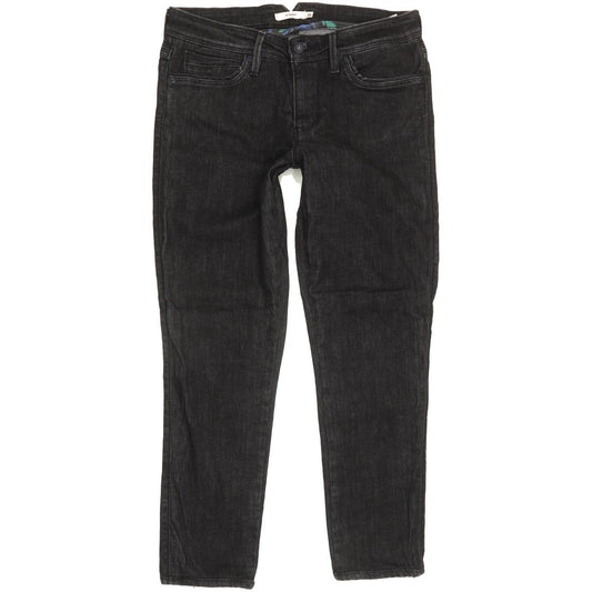 Levi's 711 Women Black Skinny Slim Stretch Jeans W30 L25