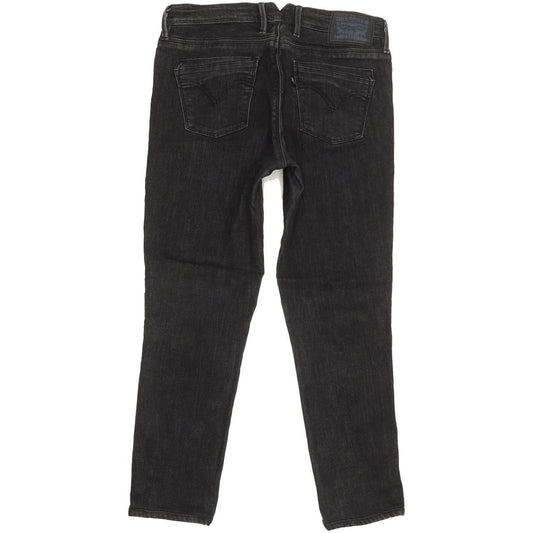 Levi's 711 Women Black Skinny Slim Stretch Jeans W30 L25